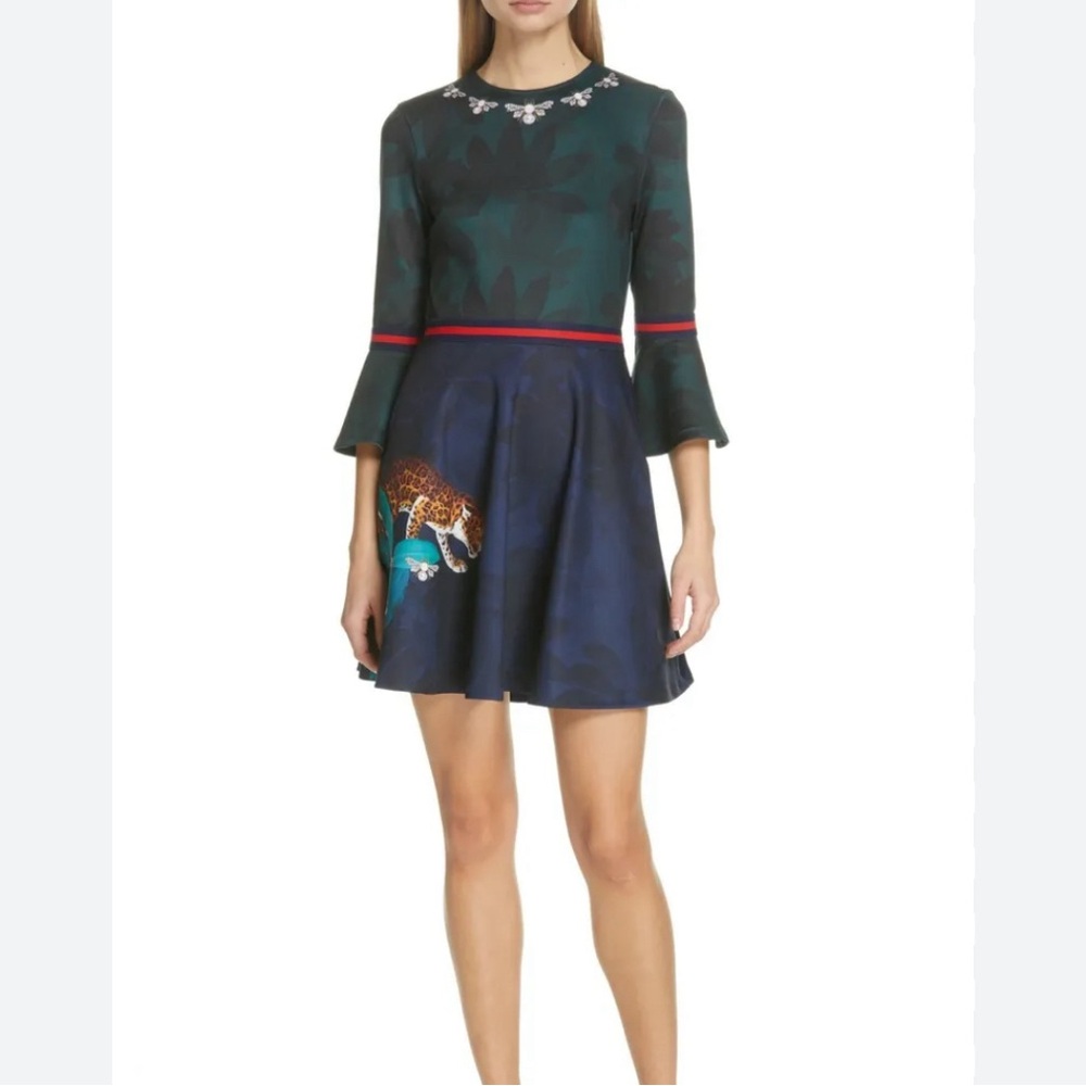 Ted  Baker midi dress with pockets